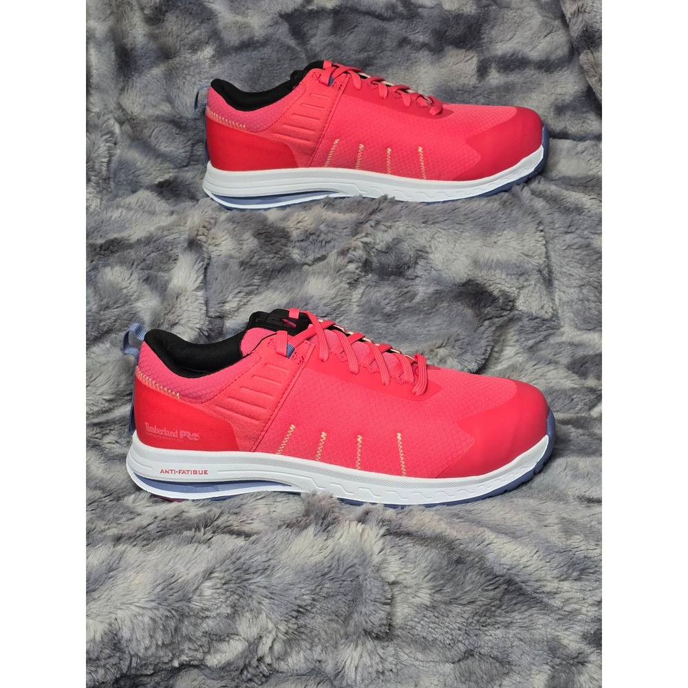 NWB Timberland‎ Pro A7759 Pink Work Sneakers Size 9 comp toe